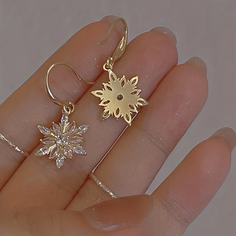 Crystal Snowflake Earrings